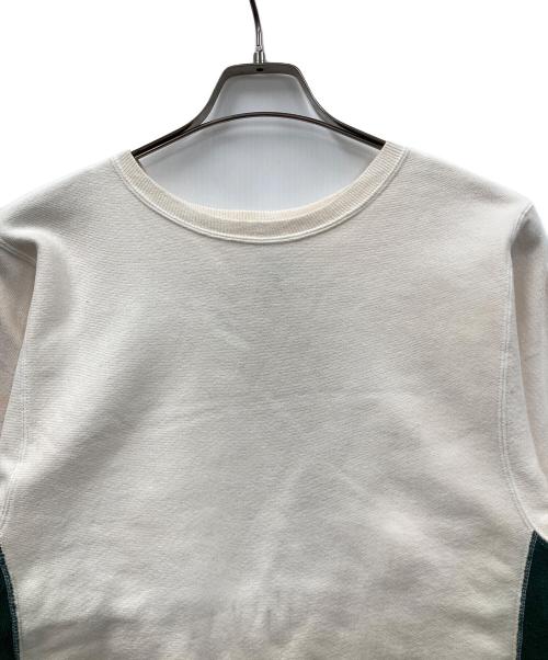 Champion（チャンピオン）Champion (チャンピオン) 90s リバースウィーブスウェット ホワイト×グリーン サイズ:Mの古着・服飾アイテム