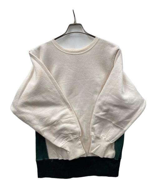Champion（チャンピオン）Champion (チャンピオン) 90s リバースウィーブスウェット ホワイト×グリーン サイズ:Mの古着・服飾アイテム