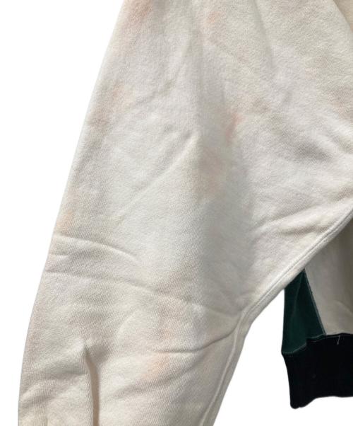 Champion（チャンピオン）Champion (チャンピオン) 90s リバースウィーブスウェット ホワイト×グリーン サイズ:Mの古着・服飾アイテム