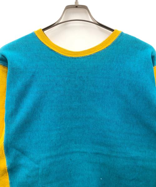Champion（チャンピオン）Champion (チャンピオン) 90s リバースウィーブスウェット ブルー×イエロー サイズ:X-LARGEの古着・服飾アイテム