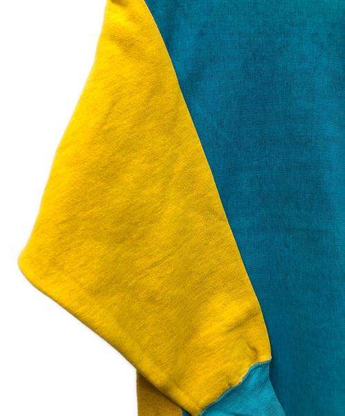 Champion（チャンピオン）Champion (チャンピオン) 90s リバースウィーブスウェット ブルー×イエロー サイズ:X-LARGEの古着・服飾アイテム