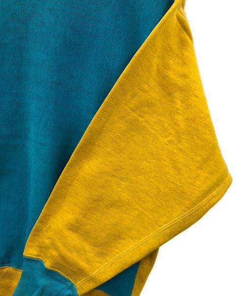 Champion（チャンピオン）Champion (チャンピオン) 90s リバースウィーブスウェット ブルー×イエロー サイズ:X-LARGEの古着・服飾アイテム