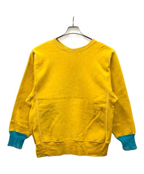 Champion（チャンピオン）Champion (チャンピオン) 90s リバースウィーブスウェット ブルー×イエロー サイズ:X-LARGEの古着・服飾アイテム