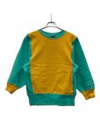 Championチャンピオン）の古着「90s リバースウィーブスウェット」｜イエロー×グリーン