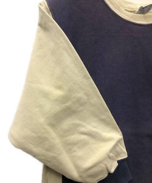 Champion（チャンピオン）Champion (チャンピオン) 90s リバースウィーブスウェット アイボリー×パープル サイズ:X-LARGEの古着・服飾アイテム