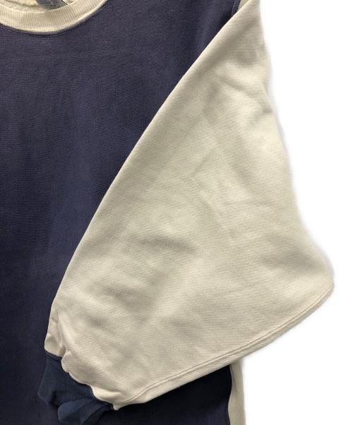 Champion（チャンピオン）Champion (チャンピオン) 90s リバースウィーブスウェット アイボリー×パープル サイズ:X-LARGEの古着・服飾アイテム