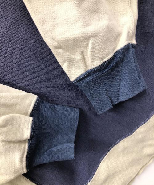 Champion（チャンピオン）Champion (チャンピオン) 90s リバースウィーブスウェット アイボリー×パープル サイズ:X-LARGEの古着・服飾アイテム