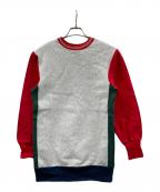 Championチャンピオン）の古着「90s リバースウィーブスウェット」｜グレー×レッド