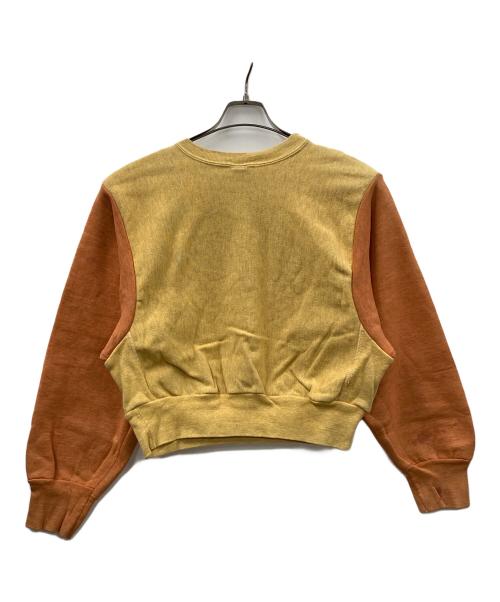 Champion（チャンピオン）Champion (チャンピオン) 90s リバースウィーブスウェット イエロー×オレンジ サイズ:XLの古着・服飾アイテム