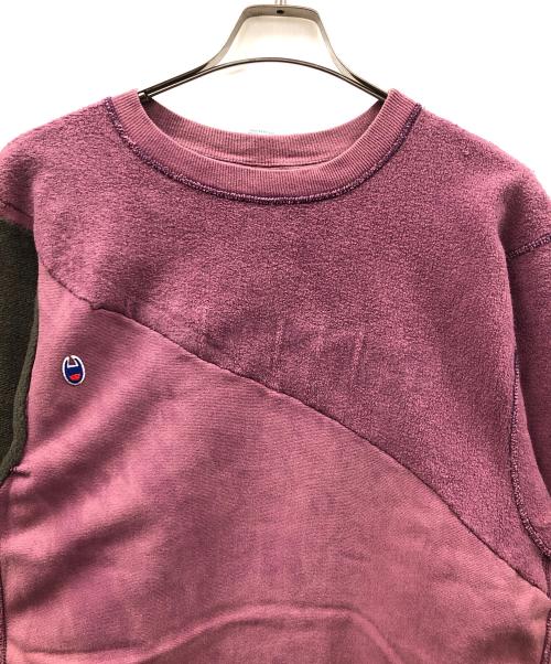 Champion（チャンピオン）Champion (チャンピオン) 90s リバースウィーブスウェット パープル×グリーン サイズ:X-LARGEの古着・服飾アイテム
