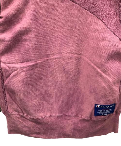 Champion（チャンピオン）Champion (チャンピオン) 90s リバースウィーブスウェット パープル×グリーン サイズ:X-LARGEの古着・服飾アイテム