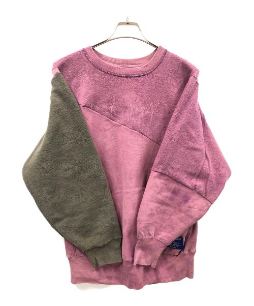 Champion（チャンピオン）Champion (チャンピオン) 90s リバースウィーブスウェット パープル×グリーン サイズ:X-LARGEの古着・服飾アイテム
