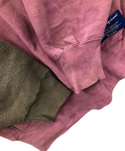 Champion（チャンピオン）Champion (チャンピオン) 90s リバースウィーブスウェット パープル×グリーン サイズ:X-LARGEの古着・服飾アイテム
