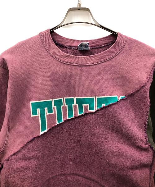 Champion（チャンピオン）Champion (チャンピオン) 90s リバースウィーブスウェット パープル×グリーン サイズ:X-LARGEの古着・服飾アイテム