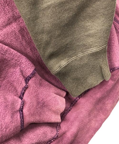 Champion（チャンピオン）Champion (チャンピオン) 90s リバースウィーブスウェット パープル×グリーン サイズ:X-LARGEの古着・服飾アイテム