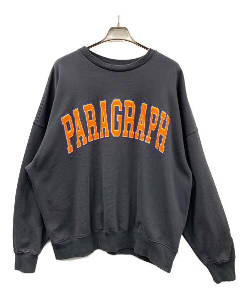 paragraph（パラグラフ）paragraph (パラグラフ) スウェット ブラック サイズ:実寸サイズにてご確認ください。の古着・服飾アイテム