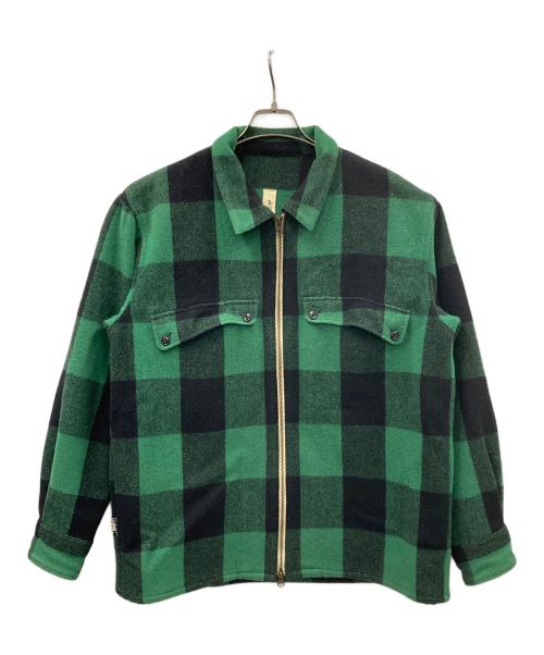 HECTIC（ヘクティク）HECTIC (ヘクティク) ジャケット グリーン×ブラック サイズ:Lの古着・服飾アイテム