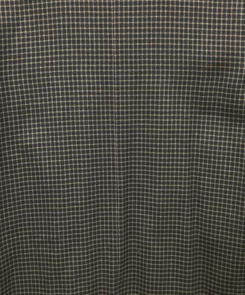 オローネ（オローネ）オローネ (オローネ) ノーカラーコート チェック柄 ネイビー サイズ:実寸サイズをご確認ください。の古着・服飾アイテム