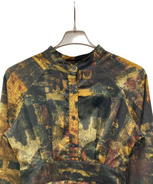 MURUA（ムルーア）MURUA (ムルーア) ワンピース ニュアンスパターンマキシワンピース マルチカラー サイズ:Fの古着・服飾アイテム