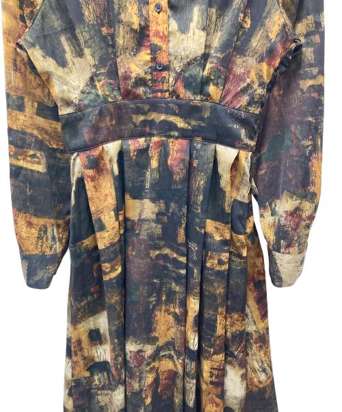 MURUA（ムルーア）MURUA (ムルーア) ワンピース ニュアンスパターンマキシワンピース マルチカラー サイズ:Fの古着・服飾アイテム