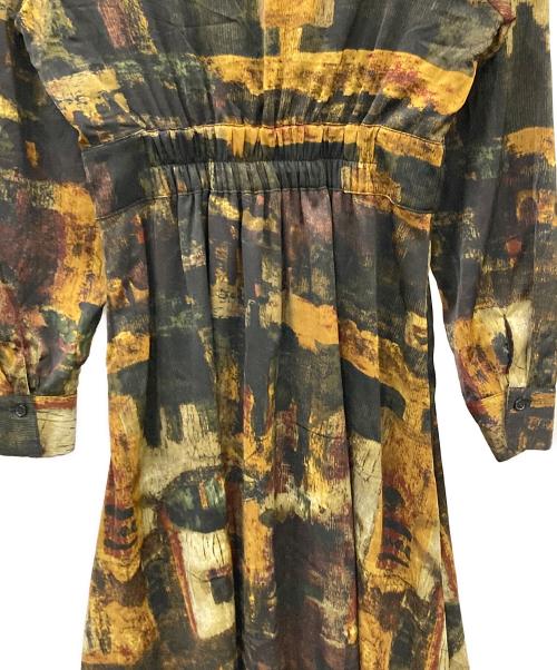 MURUA（ムルーア）MURUA (ムルーア) ワンピース ニュアンスパターンマキシワンピース マルチカラー サイズ:Fの古着・服飾アイテム