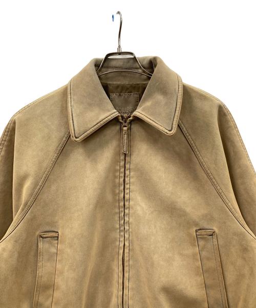 moussy（マウジー）moussy (マウジー) ブルゾン SUEDE GATHER（スウェードギャザー） カーキ サイズ:Fの古着・服飾アイテム