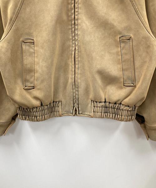 moussy（マウジー）moussy (マウジー) ブルゾン SUEDE GATHER（スウェードギャザー） カーキ サイズ:Fの古着・服飾アイテム