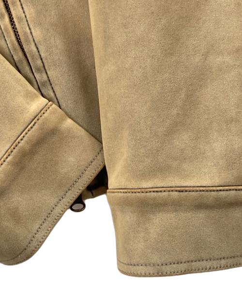moussy（マウジー）moussy (マウジー) ブルゾン SUEDE GATHER（スウェードギャザー） カーキ サイズ:Fの古着・服飾アイテム