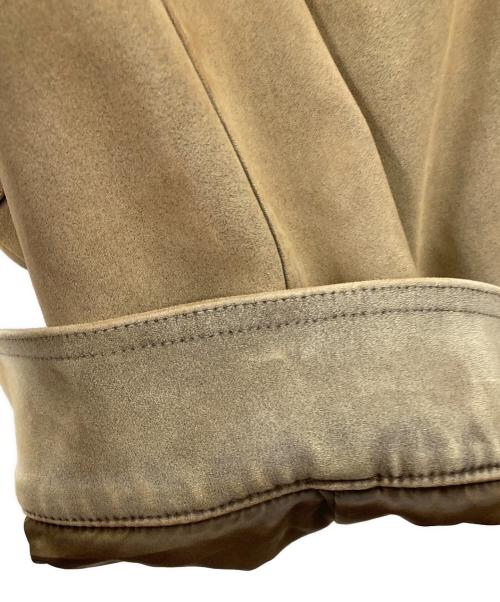 moussy（マウジー）moussy (マウジー) ブルゾン SUEDE GATHER（スウェードギャザー） カーキ サイズ:Fの古着・服飾アイテム