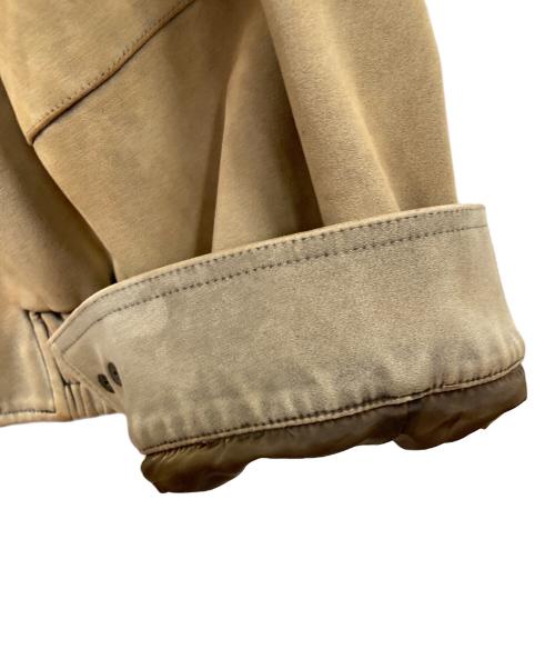 moussy（マウジー）moussy (マウジー) ブルゾン SUEDE GATHER（スウェードギャザー） カーキ サイズ:Fの古着・服飾アイテム