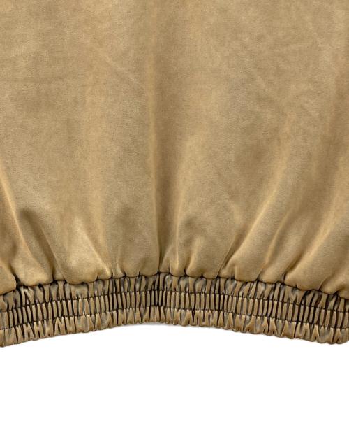 moussy（マウジー）moussy (マウジー) ブルゾン SUEDE GATHER（スウェードギャザー） カーキ サイズ:Fの古着・服飾アイテム