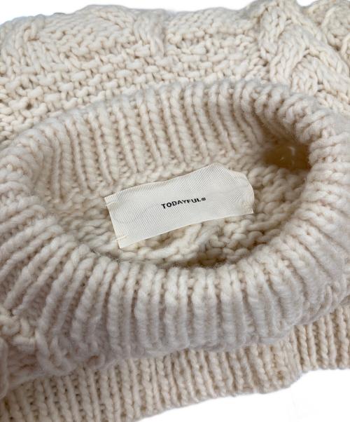 TODAYFUL（トゥデイフル）TODAYFUL (トゥデイフル) セーター Pattern Hand Knit（パターンハンドニット） アイボリー サイズ:Fの古着・服飾アイテム
