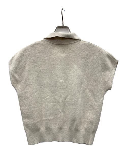 OHOTORO（オオトロ）OHOTORO (オオトロ) ニット pot french sleeve knit（ポット フレンチ スリーブ ニット） ライトグレー サイズ:実寸サイズにご確認ください。の古着・服飾アイテム