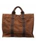 HERMES（エルメス）の古着「ハンドバッグ フールトゥMM」｜ブラウン×ネイビー
