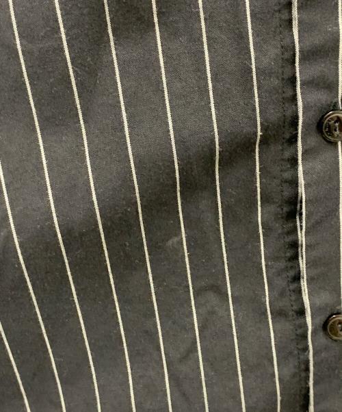 Schott（ショット）Schott (ショット) 半袖シャツ STRIPE SS WORK SHIRT（ストライプSSワークシャツ） ブラック サイズ:Lの古着・服飾アイテム