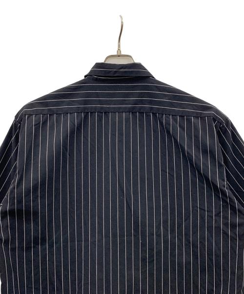 Schott（ショット）Schott (ショット) 半袖シャツ STRIPE SS WORK SHIRT（ストライプSSワークシャツ） ブラック サイズ:Lの古着・服飾アイテム