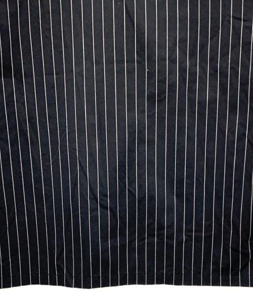 Schott（ショット）Schott (ショット) 半袖シャツ STRIPE SS WORK SHIRT（ストライプSSワークシャツ） ブラック サイズ:Lの古着・服飾アイテム