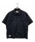 Schott（ショット）の古着「半袖シャツ STRIPE SS WORK SHIRT（ストライプSSワークシャツ）」｜ブラック
