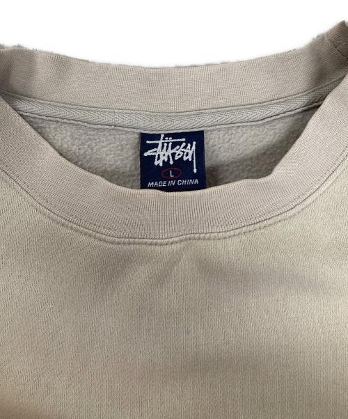 stussy（ステューシー）stussy (ステューシー) クルーネックスウェット カーキ サイズ:Lの古着・服飾アイテム