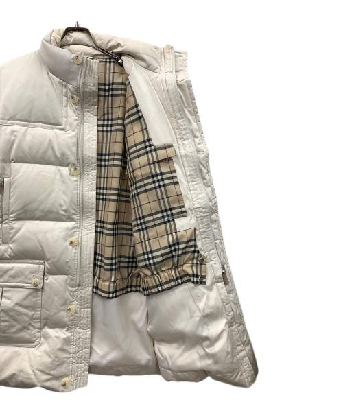 BURBERRY（バーバリー）BURBERRY (バーバリー) ダウンコート ノバチェック アイボリー サイズ:Lの古着・服飾アイテム
