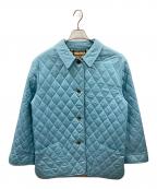 BURBERRYバーバリー）の古着「キルティングジャケット」｜スカイブルー