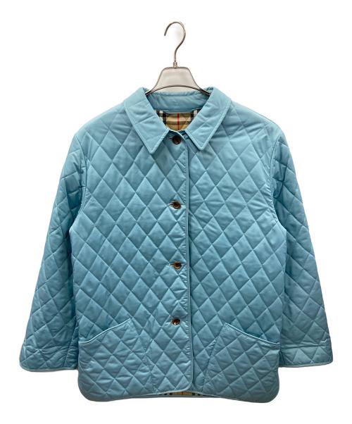 BURBERRY（バーバリー）BURBERRY (バーバリー) キルティングジャケット スカイブルー サイズ:実寸サイズにてご確認ください。の古着・服飾アイテム