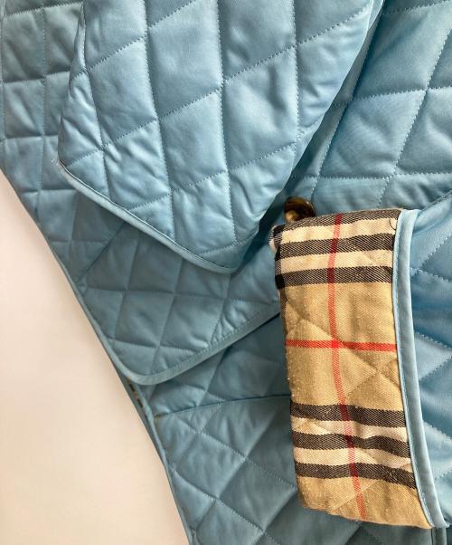 BURBERRY（バーバリー）BURBERRY (バーバリー) キルティングジャケット スカイブルー サイズ:実寸サイズにてご確認ください。の古着・服飾アイテム