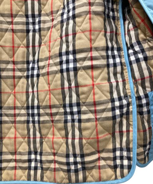 BURBERRY（バーバリー）BURBERRY (バーバリー) キルティングジャケット スカイブルー サイズ:実寸サイズにてご確認ください。の古着・服飾アイテム