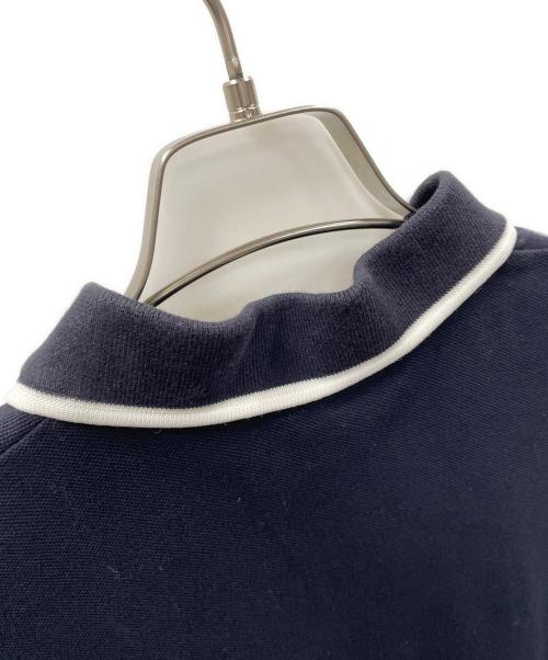 FRED PERRY（フレッドペリー）FRED PERRY (フレッドペリー) シャツ コットンバックヘム PANELLED POLO SHIRT（パネルポロシャツ） ネイビー サイズ:UK10の古着・服飾アイテム