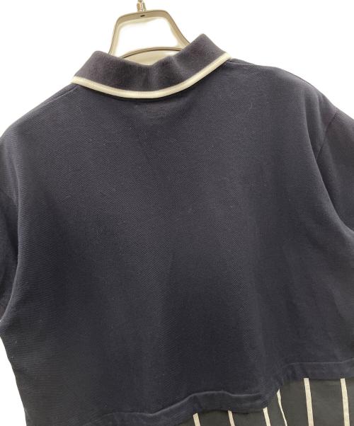 FRED PERRY（フレッドペリー）FRED PERRY (フレッドペリー) シャツ コットンバックヘム PANELLED POLO SHIRT（パネルポロシャツ） ネイビー サイズ:UK10の古着・服飾アイテム