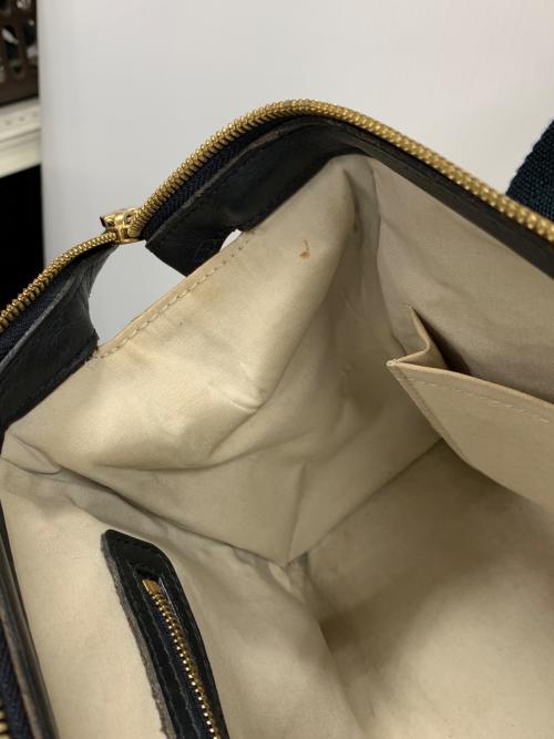 LOUIS VUITTON（ルイ ヴィトン）LOUIS VUITTON (ルイ ヴィトン) ハンドバッグ ジョセフィーヌ モノグラム ベージュ×ネイビー サイズ:実寸サイズにてご確認ください。の古着・服飾アイテム