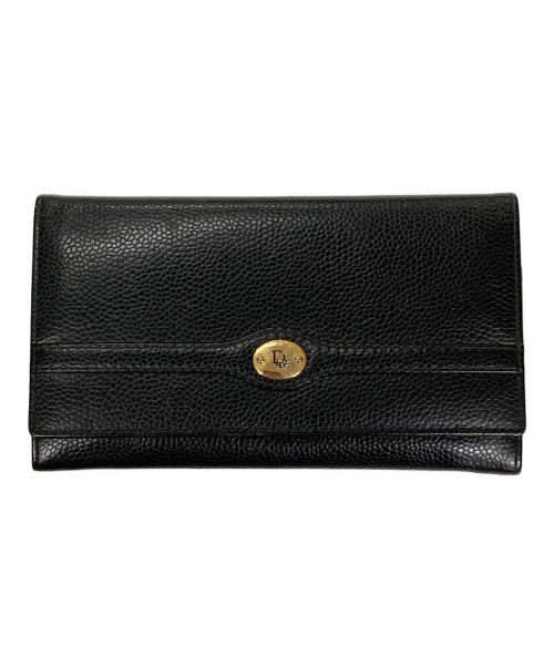 Christian Dior（クリスチャン ディオール）Christian Dior (クリスチャン ディオール) がま口小銭入れ長財布 ブラック サイズ:実寸サイズにご確認ください。の古着・服飾アイテム