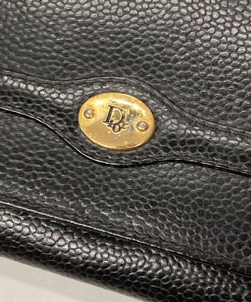 Christian Dior（クリスチャン ディオール）Christian Dior (クリスチャン ディオール) がま口小銭入れ長財布 ブラック サイズ:実寸サイズにご確認ください。の古着・服飾アイテム