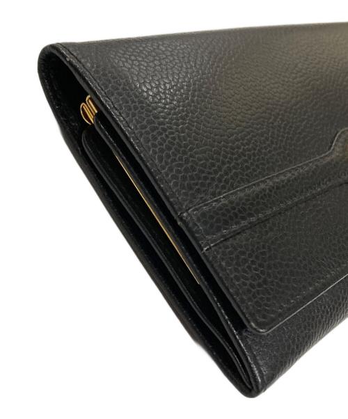 Christian Dior（クリスチャン ディオール）Christian Dior (クリスチャン ディオール) がま口小銭入れ長財布 ブラック サイズ:実寸サイズにご確認ください。の古着・服飾アイテム